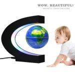 Globe terrestre lumineux flottant l�vitation magn�tique globe lamp avec lumi�res led et base en forme ...