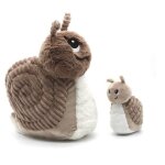 Peluche escargot speedou maman et son b�b� marron beige