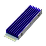 Dissipateur thermique m. 2 - glotrends - ssd 2280 - aluminium 6mm - compatible ps5 / bureau - pcie nvme ...