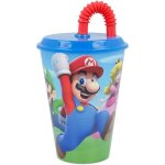 Gobelet - super mario - 430 ml - bleu - enfant - mlamine