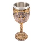 Gobelet r�tro en acier inoxydable gobelet viking nordique r�tro en r�sine tasse � bi�re en acier deco ...