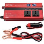 Convertisseur auto - gobro - onduleur de voiture - 1200w - �cran lcd - universel