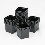 Godet pour semis 8 x 8 x 7 cm noir (x100)