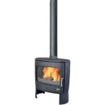 Godin po�le � bois b�ches eclipse 8kw anthracite r�f 388118