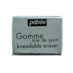 Gomme modelable - pebeo - mie de pain - efface fusain et graphite - souple - couleur blanche