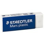Gomme - staedtler - mars plastic - blanc - 6. 5x2. 3x1. 3 cm - mixte
