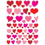 M�gacr�a diy - gommettes coeurs unis de 1 � 4 cm 122 pi�ces