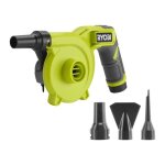 Gonfleur dgonfleur - ryobi - 4v - gros dbit : 200 l / min - livr avec 3 embouts de gonfleur