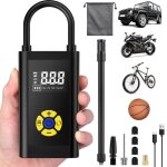Gonfleur pneu voiture sans fil 150psi compresseur  air portatif - avec clairage - cran lcd - support ...