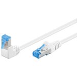 Goobay c�ble ethernet cat6a 50cm surblind� blanc 1x rj45 coud�