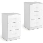 Goplus lot de 2 caisson de bureau avec 3 tiroirs 37x34x665cm - classeur de dossiers - glissi�re lisse ...