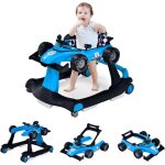Goplus 4 en 1 trotteur b�b� 6 - 18 mois - hauteur r�glable en 3 positions - roues r�glables - marche ...