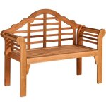 Goplus banc de jardin pliable en bois massif avec dossier inclin� et accoudoirs capacit� de charge 360kg ...
