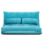 Goplus canap� convertible avec dossier � 5 positions r�glablescanap� - lit avec 2 oreillers amovibles ...
