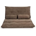 Goplus canap� convertible avec dossier � 5 positions r�glablescanap� - lit avec 2 oreillers amovibles ...