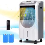 Goplus climatiseur mobile avec chauffage - rafra�chisseur dair - r�servoir7l - 3 modes&3 vitesses variables ...