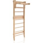 Goplus espalier su�dois en bois massif avec 10 barres195x80x16cm �chelle su�doise verni mural pour exercice ...