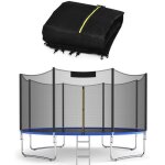Goplus filet de s�curit� ext�rieur pour trampolines de d. 366cm & 8 poteaux avec double fermeture �clair ...