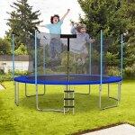 Goplus filet de s�curit� pour trampoline 305 cm filet de trampoline 6 poteaux r�sistant aux uv double ...