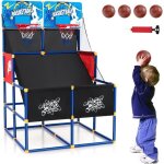 Goplus jeu de basketball arcade avec 2 paniers 4 ballons pour enfants machine de tir basket avec pompe ...