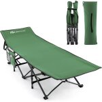 Goplus lit de camping pliable 1 personne 190x70x54cm avec appuie - t�te inclin�portable avec sac de transportc ...