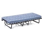 Lit pliant � roulettes avec matelas 10cm - goplus - 200x80cm charge 120kg - � lattes en bois matelas ...