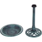 Goplus mangeoire � oiseaux sur pied avec plateau d. 50cmabreuvoir oiseaux h. 72cm en ppbain doiseaux ...