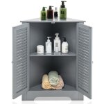 Goplus meuble dangle armoire dangle avec porte � volet & �tag�re r�glable assez despace de rangement ...