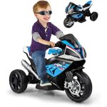 Goplus moto �lectrique 6 v pour enfant avec 2 roues d?entra�nementv�hicule pour enfant de 3 - 8 ans avec ...