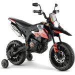 Goplus moto �lectrique pour enfants 3 - 8 ans avec 2 roues dentra�nemenphare12v avec musiquecharge 30kgrouge ...