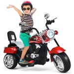 Goplus moto �lectrique pour enfants 6 v � 3 roues 25 - 3km - h charge 30 kg scooter pour enfants de 3 ...