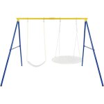 Portique de balan�oire en m�tal robuste - goplus - charge 300kg - support de nid doiseau - pour balan�oires ...