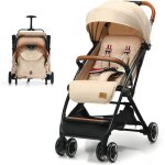 Goplus poussette de b�b� dossier et repose - pieds r�glables poussette l�g�re et pliante charge 15 kg ...
