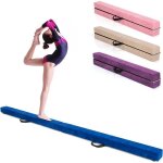 Goplus poutre d�quilibre 210 cm poutre de gymnastique pliable poutre portable avec poign�es charge 70 ...