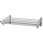 Goplus s�choir mural avec 8 tiges lisses en acier inoxydable s�chage extensible � linge pliant � la maison ...