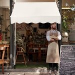 Goplus store banne manuel r�tractable 15x12m en aluminium - sans per�age - hauteur r�glable 2 - 3m - ...