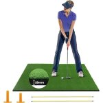 Goplus tapis de frappe de golf portable 152x92x25 cm tapis dentra�nement en gazon artificiel pour lint�rieur ...