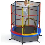 Goplus trampoline enfant �165cmcharge 136 kgcadre en acier trampoline ext�rieur et int�rieur avec filet ...