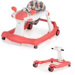 Goplus trotteur b�b� pliable �volutif 2 en 1 6 - 18 mois charge max 15 kg musique&lumi�re hauteur r�glable ...