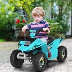 Goplus voiture 4x4 quad buggy electrique enfants 3 ans + 6v 45ah charge 30kg avec marche avant / arri�recontr� ...