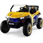 Goplus voiture �lectrique enfants 2 si�ges 3 - 8 ans 12v charge 60kg2 portes avec t�l�commande 24g lumi�res ...