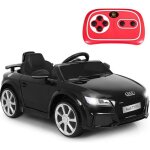 Goplus voiture electrique pour enfants audi ttrsporteur enfant avec klaxonmusiquephare led2 portes avec ...