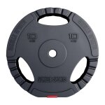 Gorilla sports� disques de poids - 10kg 30 / 31mm plastique - disques dhalt�res ensemble de plaques musculatio ...