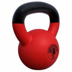 Gorilla sports� kettlebell - 12 kg avec poign�e fonte rev�tement en vinyle - bouilloire de poids halt�re ...