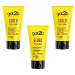 Got2b lot de 3 gels coiffant glued coll� - serr� waterproof 150ml