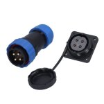 Gototop connecteur ip68 connecteur �tanche carr� 4 trous ip68 prise de courant aviation 380v 45a pour ...