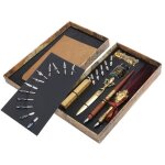 Gototop kit de stylo d�criture de plume ensemble de stylo plume calligraphie �criture dessin quill dip ...