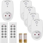 Prise t�l�command�e - gototop - es9939fr - 5 interrupteurs - 2 t�l�commandes - 2300w