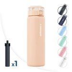 Bouteille filtrante en verre borosilicat� wessper activemax clarti glass 680 ml - sans bpa - beige - ...