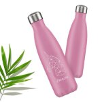 Gourde isotherme 750 ml rose - gourde fille licorne personnalisable avec pr�nom [ gourde enfant fille ...